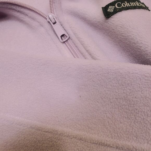Columbia Fleece Full Zip Up Light Violet Purple Jacket Women Medium - Picture 13 of 13